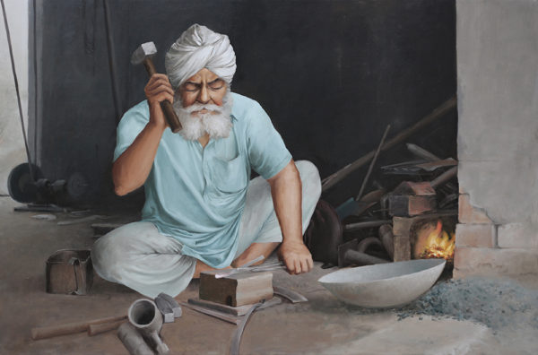 Kirat - Punjab Canvas painting by Punjab Art Gallery