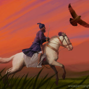 Falcon and Horse - Punjab Art Gallery