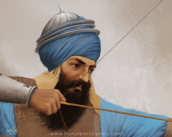 Baba Banda Singh Bahadur - Sikh Painting By Punjab Art Gallery