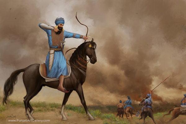 Baba Banda Singh Bahadur - Sikh Painting By Punjab Art Gallery